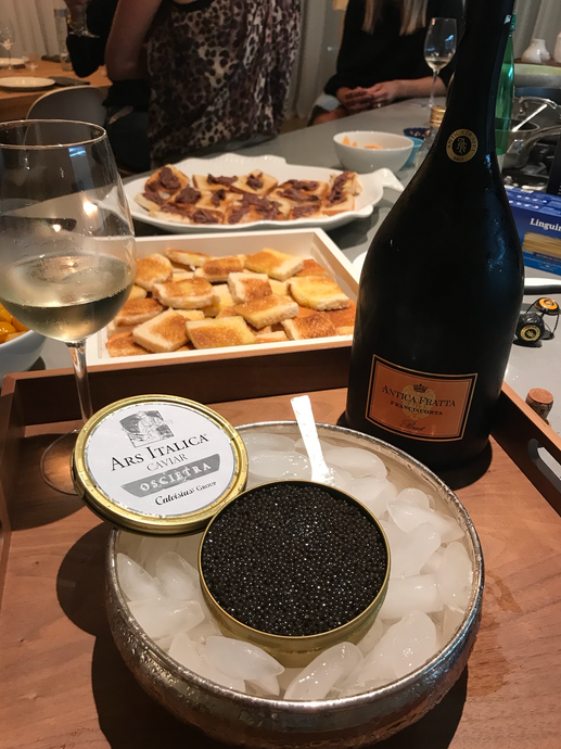 Aperitif with Calvisius caviar