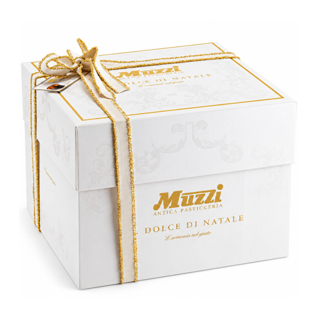 Muzzi classic Italian pandoro 70.5 oz in elegant Armonia Christmas gift box