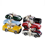 Muzzi assorted Italian cookies in vintage car-shaped tin