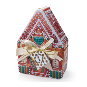 Muzzi Assorted Italian Christmas Cookies in House Tin – 7.05 oz