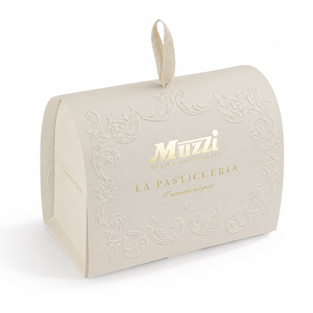 Italian assorted cookies by Muzzi in elegant white gift box