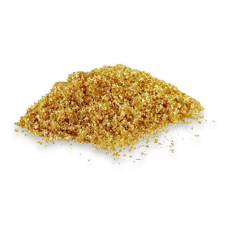 crumble gold on a with table