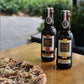 two bottles of mastri birrai umbri beer