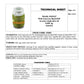 Anfosso - No Garlic Genovese Pesto with Basil DOP in EVO Oil - 2.09lb/950g - Technical Sheet
