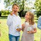 some kids enjoying with bibanesi breadsticks