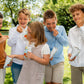 some kids enjoying with bibanesi breadsticks
