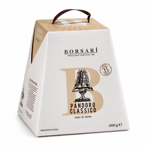 Borsari Traditional Italian Pandoro Cake – 2.2 lb (1 kg)