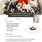 Cuttlefish ink recipe with carnaroli rice, sun-dried tomatoes, ricotta, EVOO