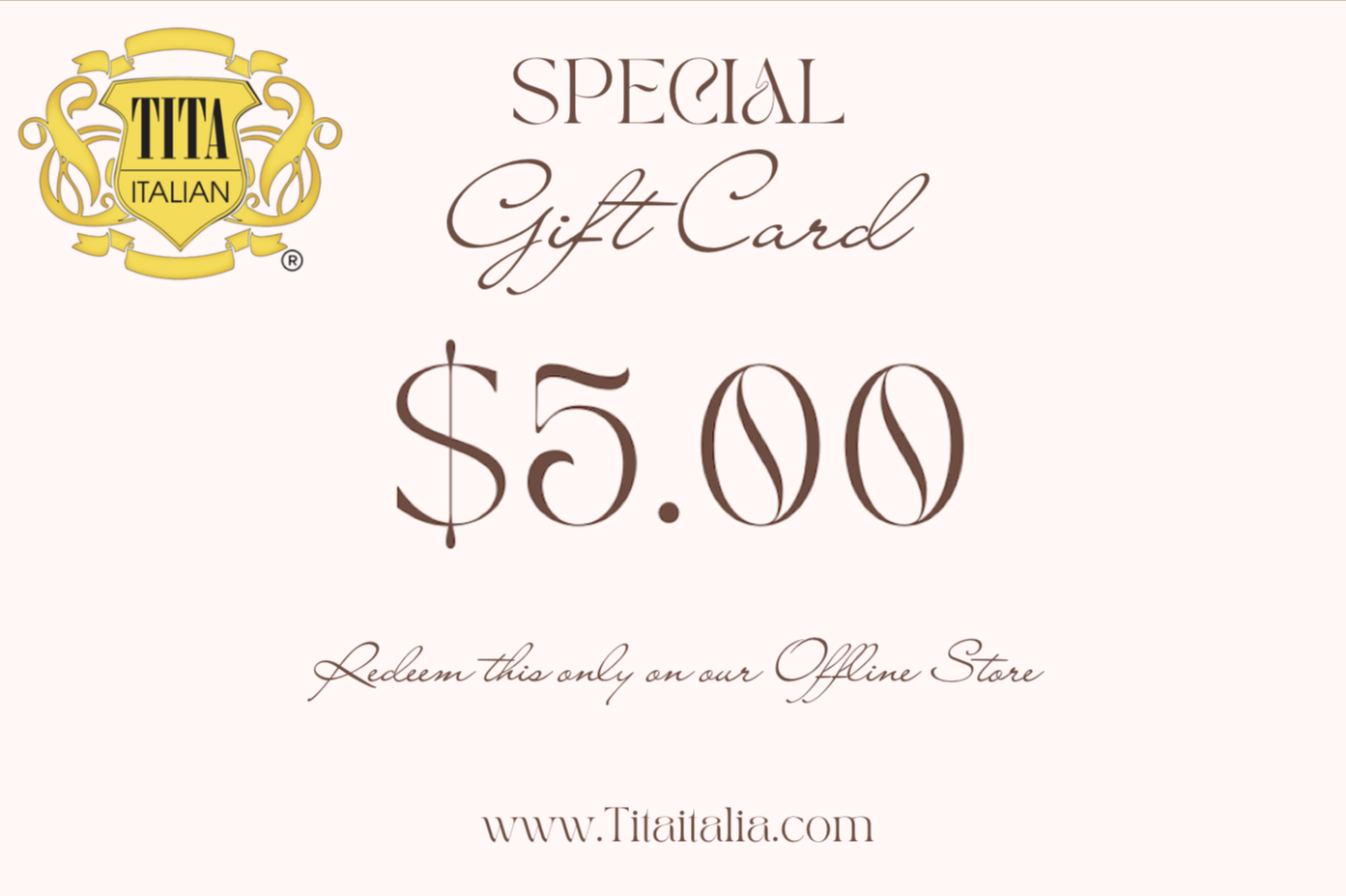 Gift card 5$