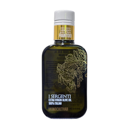 I Sergenti organic extra virgin olive oil monocultivar bottle on white background - Tita Italia Shop 