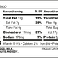 Nutrition facts Muzzi Ghirlanda Christmas panettone gift tin made in Italy