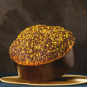 Pistachio Panettone with Bronte PDO Pistachio Cream Muzzi Muzzi