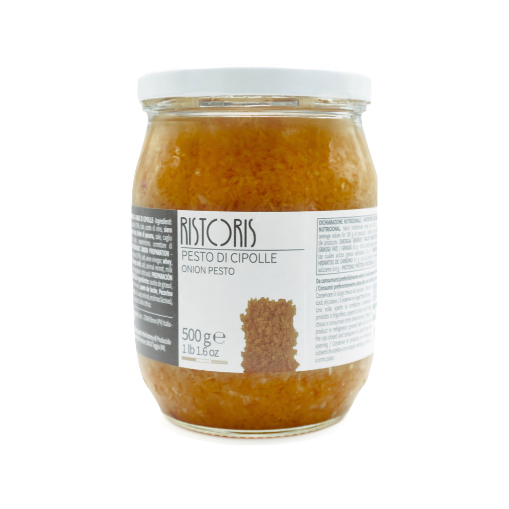 Ristoris Onion Pesto in a glass jar