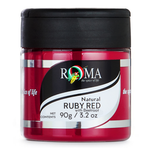 Jar of Roma Natural Ruby Red spice on a white background