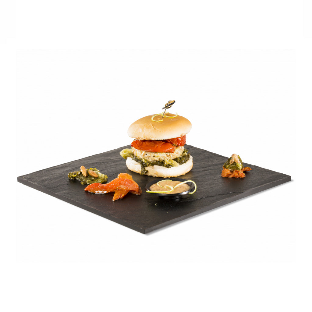 SWORDFISH BURGER with dried tomatoes -Tita Italian