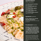 Risotto recipe with semi-dries tomatoes, cappers fruits on a white plate. By Tita Italia