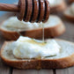 ricotta and honey on bread 