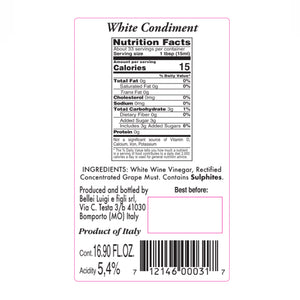 back label white condiment