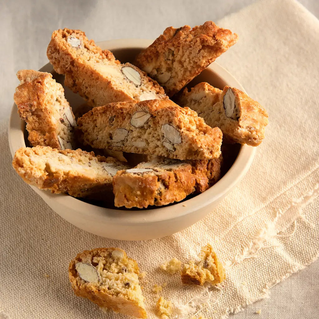 cantucci in a bowl in a table