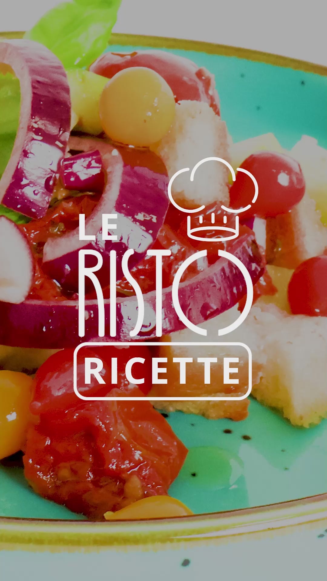 Video ricetta: panzanella with sweet and sour red and yellow pepper drops