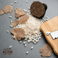 black truffe rice on a table