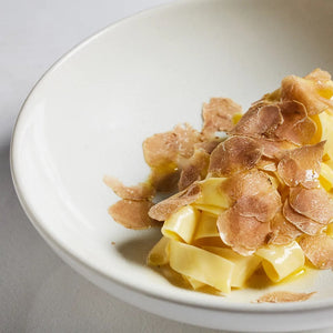 Pasta with white truffle and white truffle oil