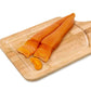 Le Meraviglie Whole Dried Mullet Roe from Sardinia sliced on a wooden cutting board