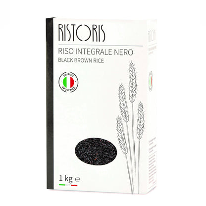 Black Brown Rice Ristoris 2.20 lb. / 1 kg - Tita Italia