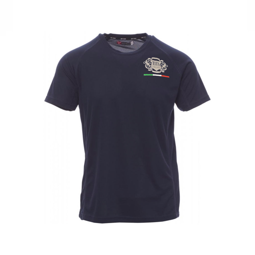 Man's Blue Sports T-Shirt Runner - Tita Italian