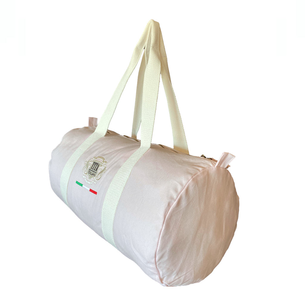 cotton round duffel bag baby pink - Tita italia