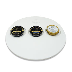 Caviar serving plate 3 tins - Tita Italia