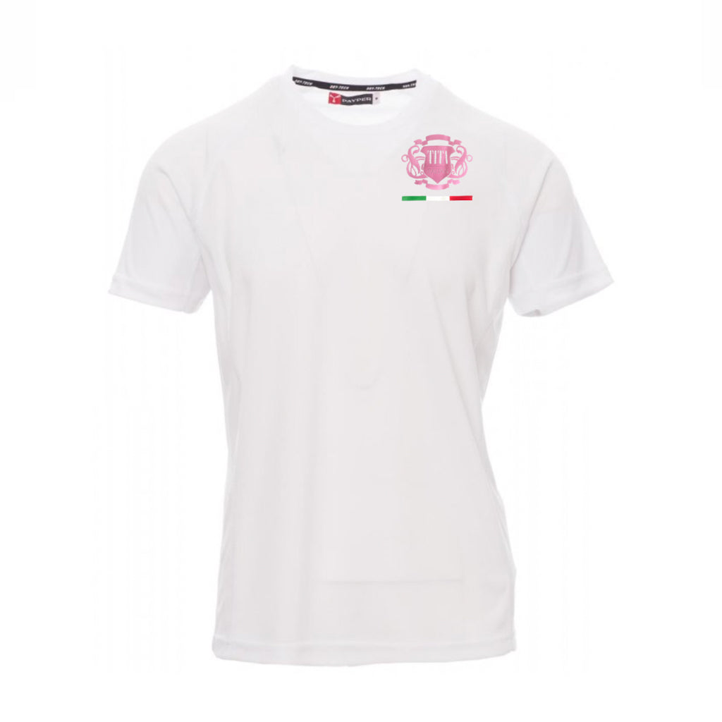 Man's White Sports T-Shirt Runner - Tita Italian