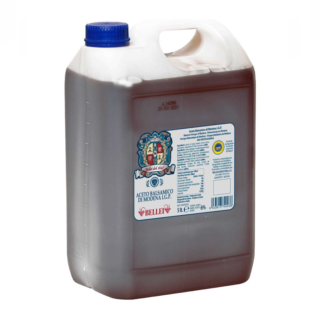Bellei “Araldica Silver” BALSAMIC Vinegar of Modena IGP 5lt / 169 fl oz - Tita Italia