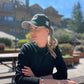 Black Baseball Hat with Silver Embroidery