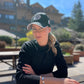 Black Baseball Hat with Silver Embroidery