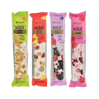 Nougat bar Fruit mix 4 candies 3.5oz each - Tita Italian